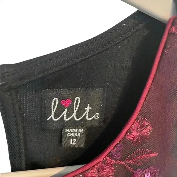 Lilt Juniors‎ burgundy dress - Picture 4 of 4